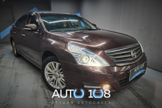 NISSAN TEANA J32 — установка линз Aozoom Dragon, замена стекол фар