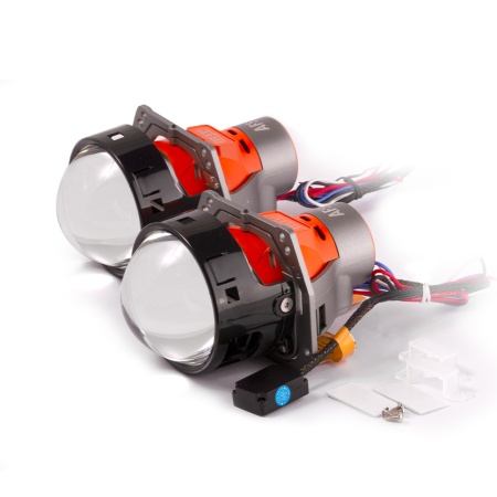 Светодиодные линзы MTF Ligth AFS 3" 6000K поворотные (крепление H3) (к-т) по выгодной цене