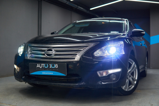 NISSAN TEANA J33 — установка BiLED модулей Aozoom, замена стекол фар