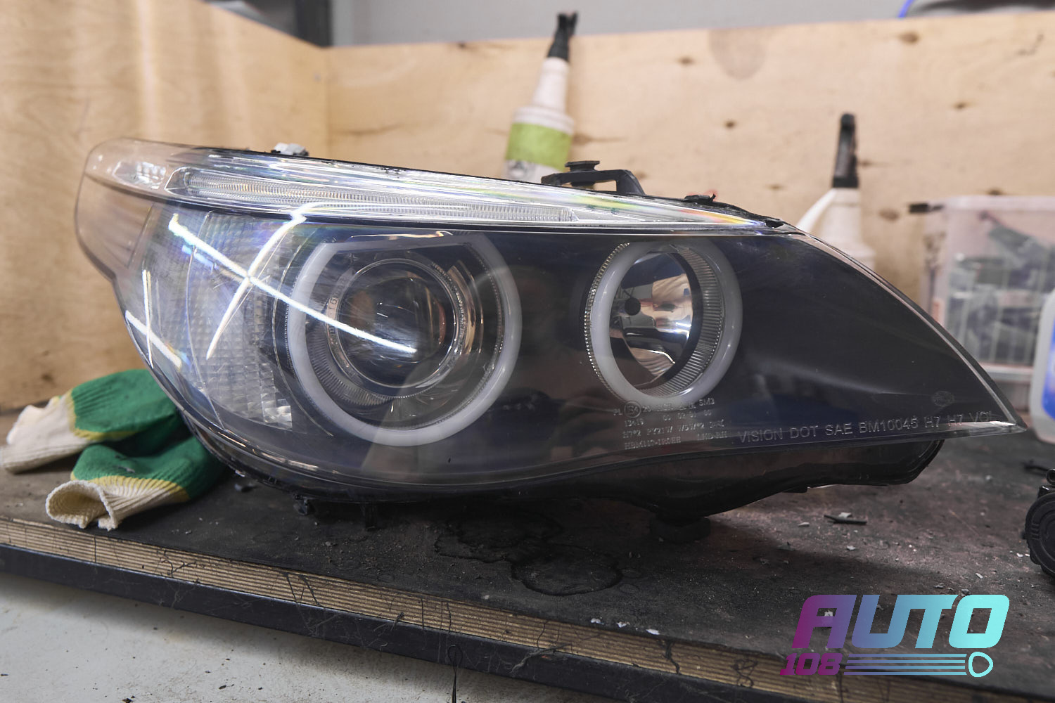 Наши работы по автомобилям 5 серия BMW 5 E61 - замена стекол фар ...