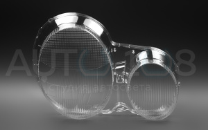 Стекло фары MERCEDES E-class W210 (1999-2002) рестайлинг галоген (правое) по выгодной цене