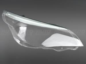 Стекло фары BMW 5 E60 / E61 (2003-2010) с LED ресничкой (правое) по выгодной цене