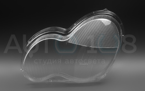 Стекло фары MERCEDES C-class W203 (2000-2004) дорестайлинг галоген (левое) по выгодной цене