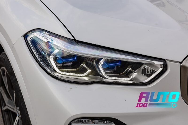BMW X5 G05 после ремонта ДХО — оба кольца белые