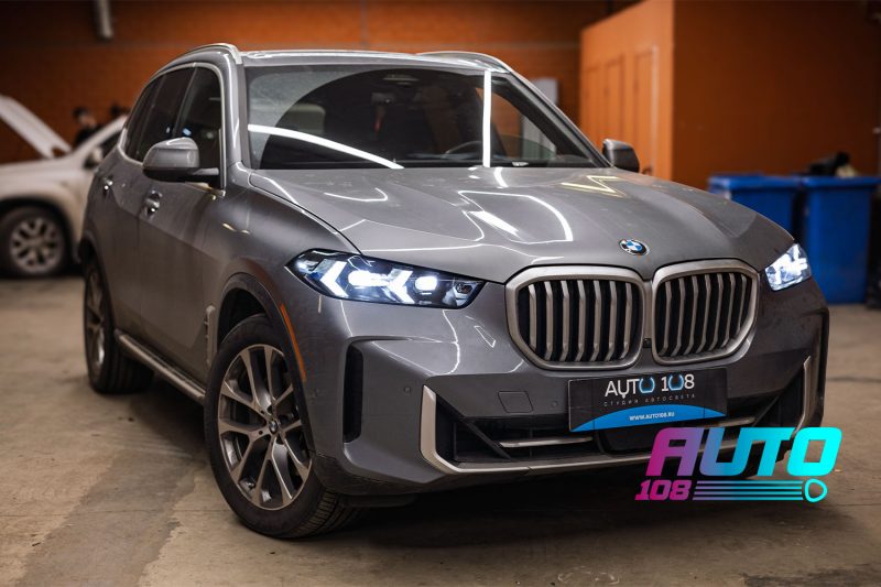 BMW X5 G05 рестайлинг после переделки фар под европейскую версию