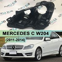 Корпус фары MERCEDES C klasse W204 (2011-2014) рестайлинг (левый) — фото 1