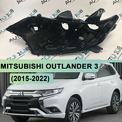 Корпус фары MITSUBISHI OUTLANDER 3 (2015-2022) 2-й и 3-й рестайлинг ГАЛОГЕН / LED (левый)