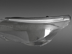 Стекло фары BMW 5 E60 / E61 (2003-2010) с LED ресничкой (левое)