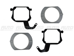 Переходная рамка BMW X5 F15 (2013-2018) LED рефлектор ADAPTIVE (+маски) - Hella 3 / 3R (к-т 2шт)