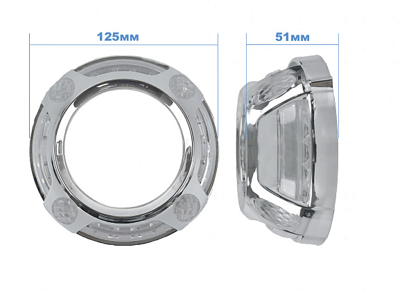 Маска для линз 3.0 дюйма Porsche GTS Style LED ДХО - №19.1 по выгодной цене