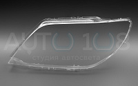 Стекло фары MITSUBISHI OUTLANDER 1 (2002-2009) для фары без линз (левое) — фото 2