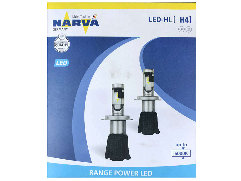Светодиодная лампа NARVA H4 Range Power LED 6000K (комплект, 2 шт.) 18004