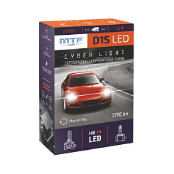 Светодиодная лампа MTF D1S CYBER Light 6000K (к-т 2шт)