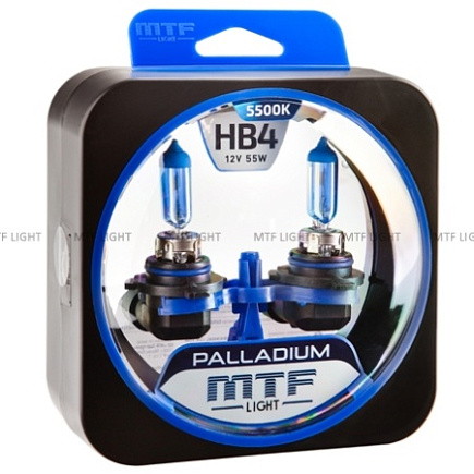 Галогенные лампы MTF HB4 PALLADIUM 5500K (2 шт) по выгодной цене