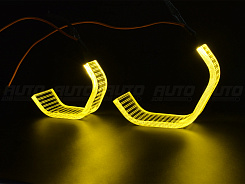 LED Ангельские глазки (кольца) BMW X5 E70 G-Style LEMON (2006-2013) (комплект)