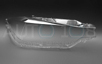 Стекло фары BMW 3r F30, F31, F80 (2011-2015) дорестайлинг (правое) — фото 2