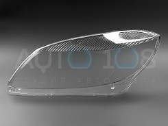 Стекло фары SKODA FABIA / ROOMSTER (2010-2015) рестайлинг (левое)