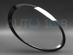 Стекло фары PORSCHE 911 (991) (2011-2019) черный кант (правое)