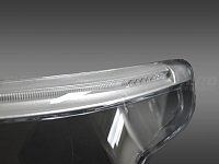 Стекло фары BMW 5 E60 / E61 (2003-2010) с LED ресничкой (левое) — фото 7