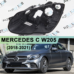 Корпус фары MERCEDES C klasse W205 (2018-2021) рестайлинг MULTIBEAM LED (левый)