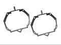 Переходная рамка Nissan X-Trail T32 (2017-2022) LED с AFS - Модуль Hella 3/3R (к-т 2шт) 506 по выгодной цене