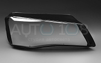 Стекло фары AUDI A8 D4 (2010-2014) дорестайлинг КСЕНОН / LED (правое) — фото 2
