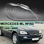 Стекло фары MERCEDES ML W163 (2001-2005) рестайлинг (правое) по выгодной цене