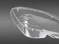 Стекло фары MERCEDES C-class W204 (2011-2015) рестайлинг LOGO (правое) по выгодной цене