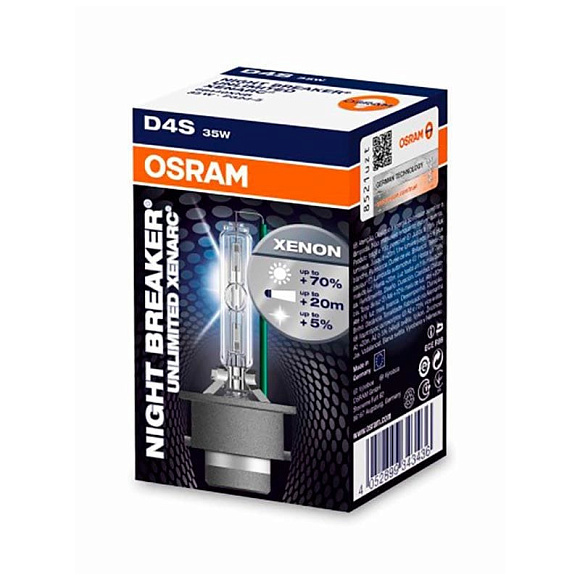 Ксеноновая лампа D4S Osram Xenarc Night Breaker Unlimited 4300K (66440XNB) по выгодной цене