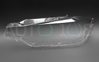 Стекло фары BMW 3r F30, F31, F80 (2011-2015) дорестайлинг (левое) — фото 2