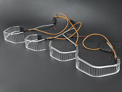 LED Ангельские глазки (кольца) BMW X5 E70 G-Style LEMON (2006-2013) (комплект)