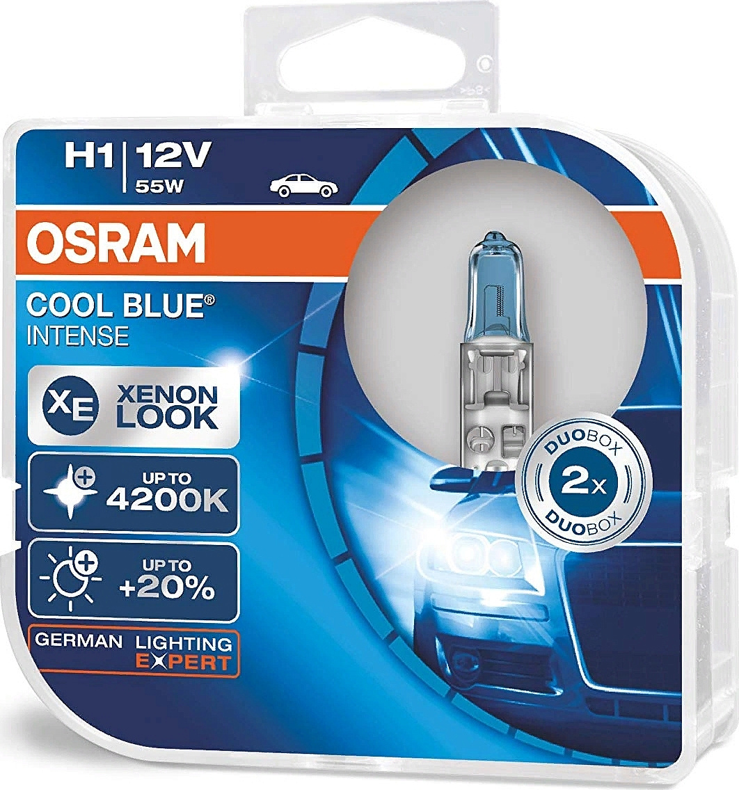 Галогенная лампа OSRAM H4 Cool Blue Intense 4200K (DuoBox 2шт) 64193CBI-HCB
