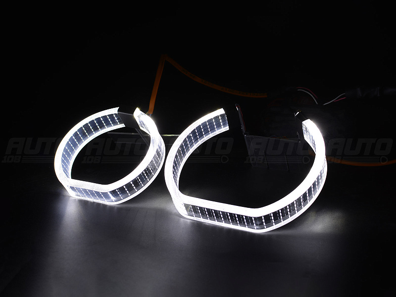 LED Ангельские глазки (кольца) BMW X5 E70 F-Style (2006-2010) дорестайлинг (комплект)