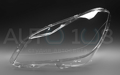 Стекло фары MERCEDES C-class W204 (2011-2015) рестайлинг LOGO (левое)
