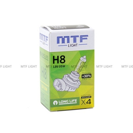 Галогенная лампа MTF H8 Long Life 35W по выгодной цене