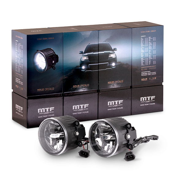 Фары противотуманные светодиодные LED MTF CRYSTALED 5500K по выгодной цене