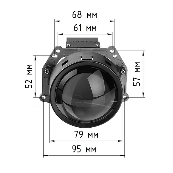 Светодиодные линзы AOZOOM ALPD-1203 TRUCK TRAILER 24V BI-LED 3.0" 5500K (крепление Hella 3) по выгодной цене