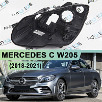 Корпус фары MERCEDES C klasse W205 (2018-2021) рестайлинг MULTIBEAM LED (левый) — фото 1