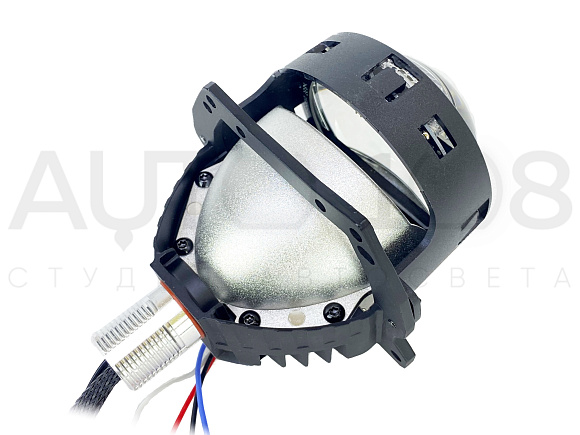 Светодиодные линзы Rayzer Base Plus (ДХО + поворот) 3.0 5500K Bi-Led (2 шт) по выгодной цене