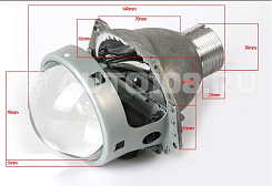 Биксеноновая линза HELLA 3R (H1/H4/H7/9005/9006)