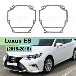 Переходная рамка Lexus ES (2015-2018) без AFS, автокорректор - Hella 3 / 3R (к-т 2шт)