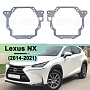 Переходная рамка Lexus NX (2014-2021) LED - Hella 3 / 3R (к-т, 2шт) 060 по выгодной цене