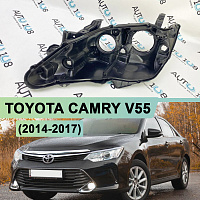 Корпус фары TOYOTA CAMRY V55 (2014-2017) рестайлинг КСЕНОН (левый) — фото 1