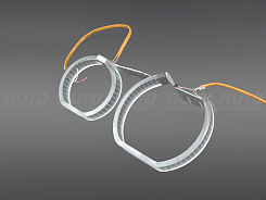 LED Ангельские глазки (кольца) BMW X5 E70 F-Style (2006-2010) дорестайлинг (комплект)