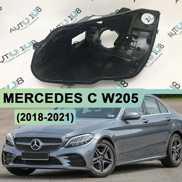 Корпус фары MERCEDES C klasse W205 (2018-2021) рестайлинг FULL LED (левый) по выгодной цене