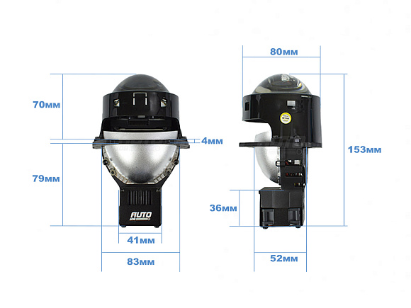 Светодиодные линзы Rayzer Prime 3.0 5500K Bi-Led (комплект 2 шт) по выгодной цене