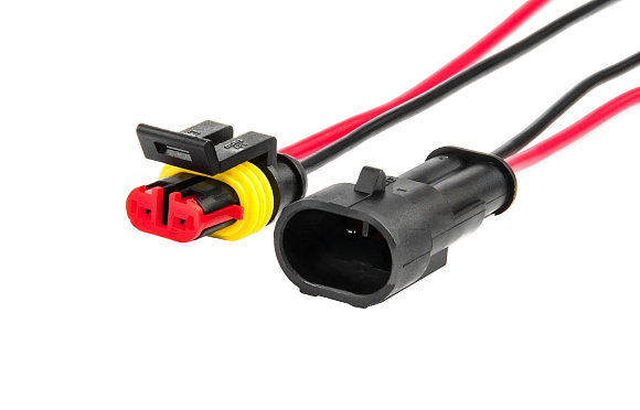 Влагозащитный разъем 2PIN комплект (мама + папа) по выгодной цене