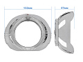Маска для линз 3.0 дюйма - №120 с А/Г LED 2 шт. Маска для линз 3.0 дюйма - №120 с А/Г LED 2 шт. по выгодной цене