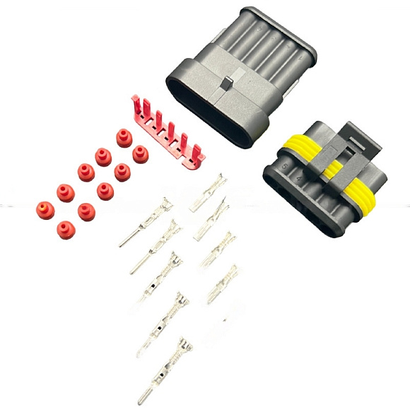 Разъем AMP SuperSeal 5PIN 1.5 (комплект) по выгодной цене