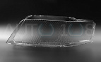 Стекло фары AUDI A6 C5 (1998-2001) дорестайлинг и ALLROAD (2000-2006) (левое) по выгодной цене